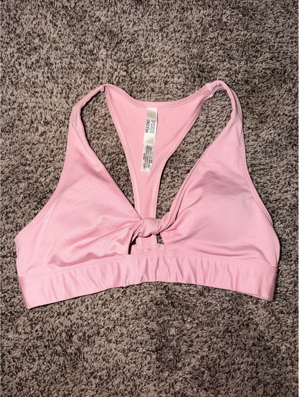 PINK Ultimate Lightly Lined Racerback Sports Bra in Pink 0011